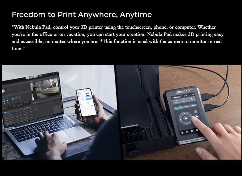 Creality Nebula Smart Kit Remote Patient Monitoring Devices for 3D Printing Process