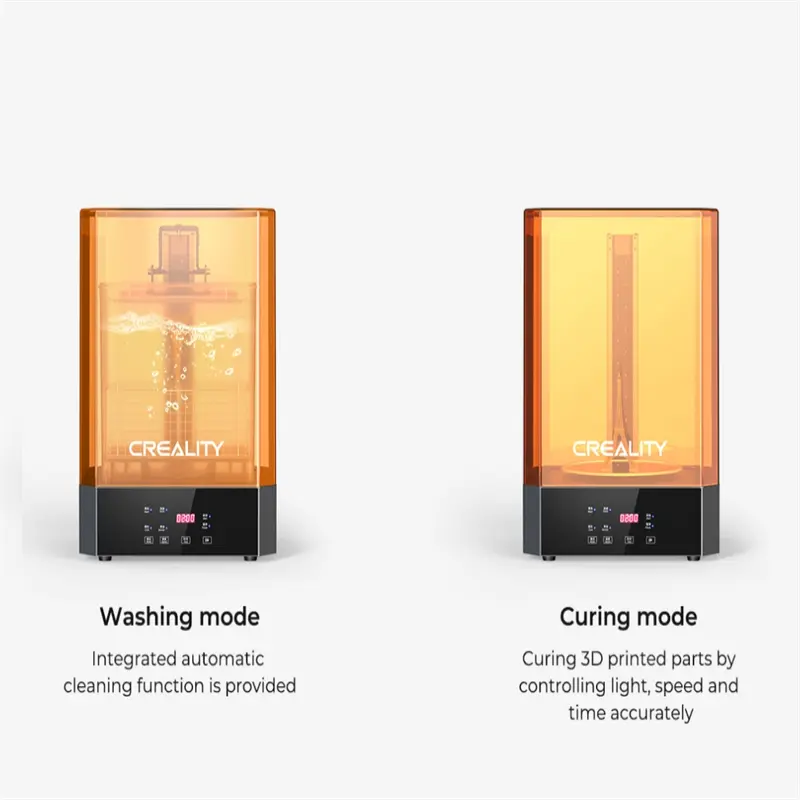 Creality Wash and Cure Station UW 02 Upgraded ,Dual-Band UV Lamp Bead Strip for Resin 3D Printer UV Curing Rotary Box Bucket