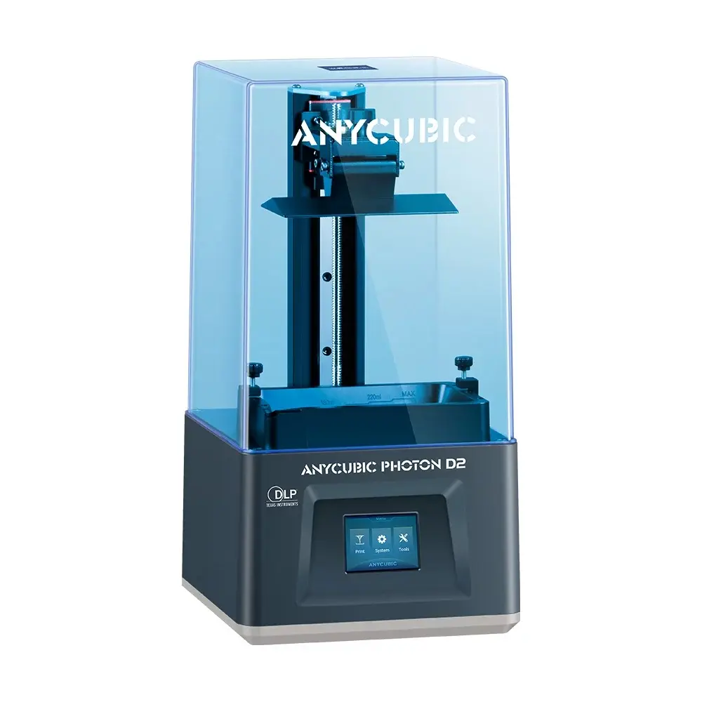 ANYCUBIC Photon D2 Resin 3D Printer Upgraded Printing Size 5.1'' x2.9'' x 6.5'' DLP 3D Printer with High Precision