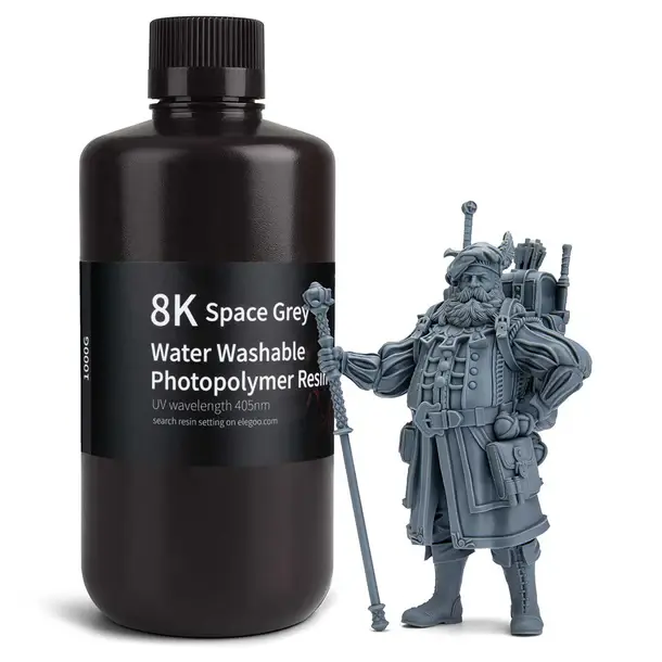 8K Water-washable Resin Colored 1KG of Elegoo