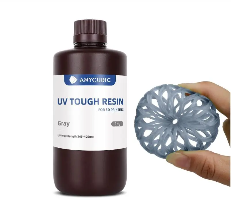 Anycubic UV Tough Resin,Low Odor, Photopolymer Resin for LCD 3D Printing,1kg multiple color