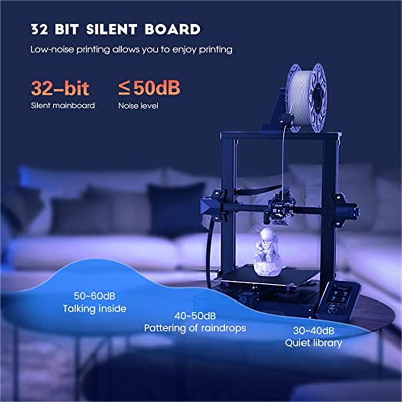 Official Creality Ender 3 S1 3D Printer with Double Z-axis Screw Silent Board and Direct Drive Extruder
