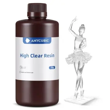 ANYCUBIC High Clear 3D Printer Resin,Highly Transparent, Tough and Resilient