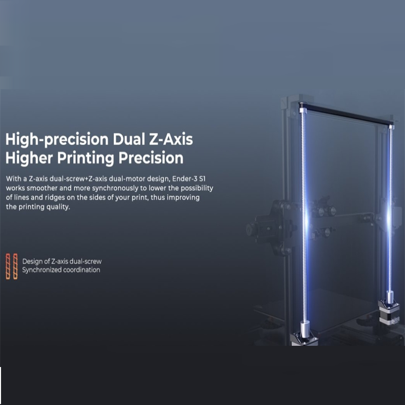 Official Creality Ender 3 S1 3D Printer with Double Z-axis Screw Silent Board and Direct Drive Extruder