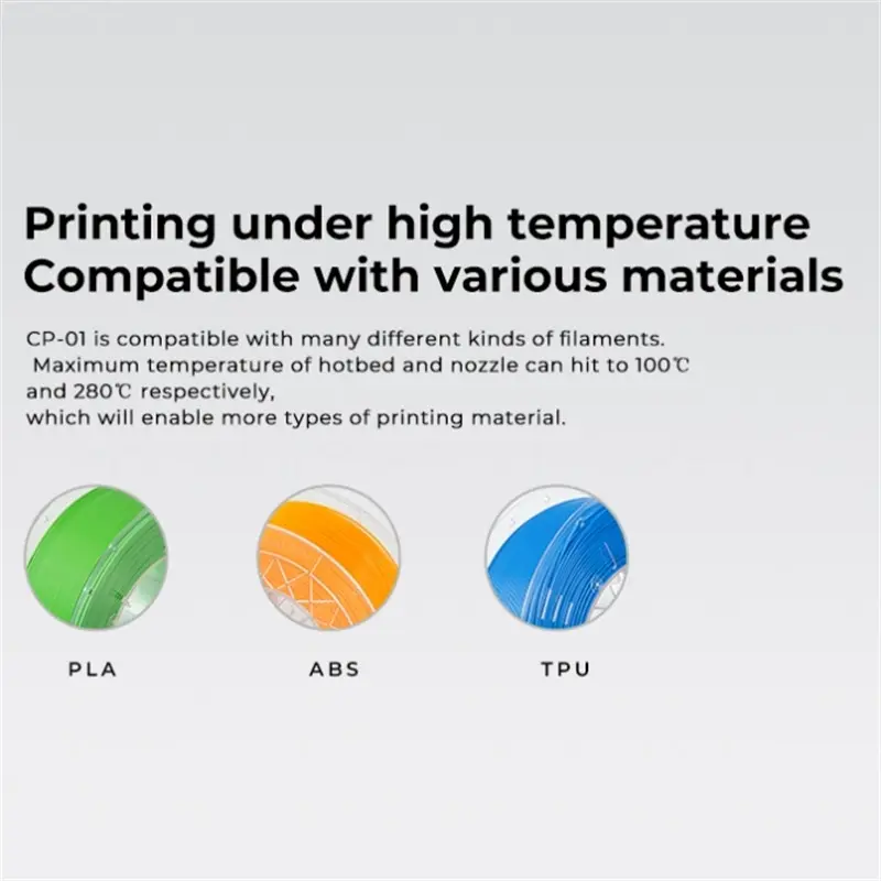 Official Creality CP-01 3-in-1 3D Printer/Laser Engraver/CNC Cutting Function, 200x200x200mm Build Volume