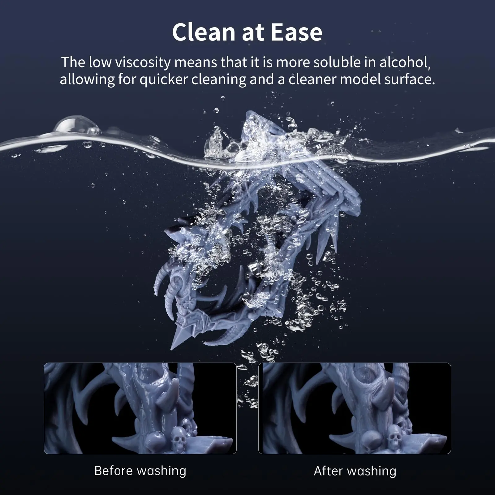 ANYCUBIC High Speed 3D Printer Resin, Apply for Large-Size 3D Printing Models,Low Viscosity and Stable