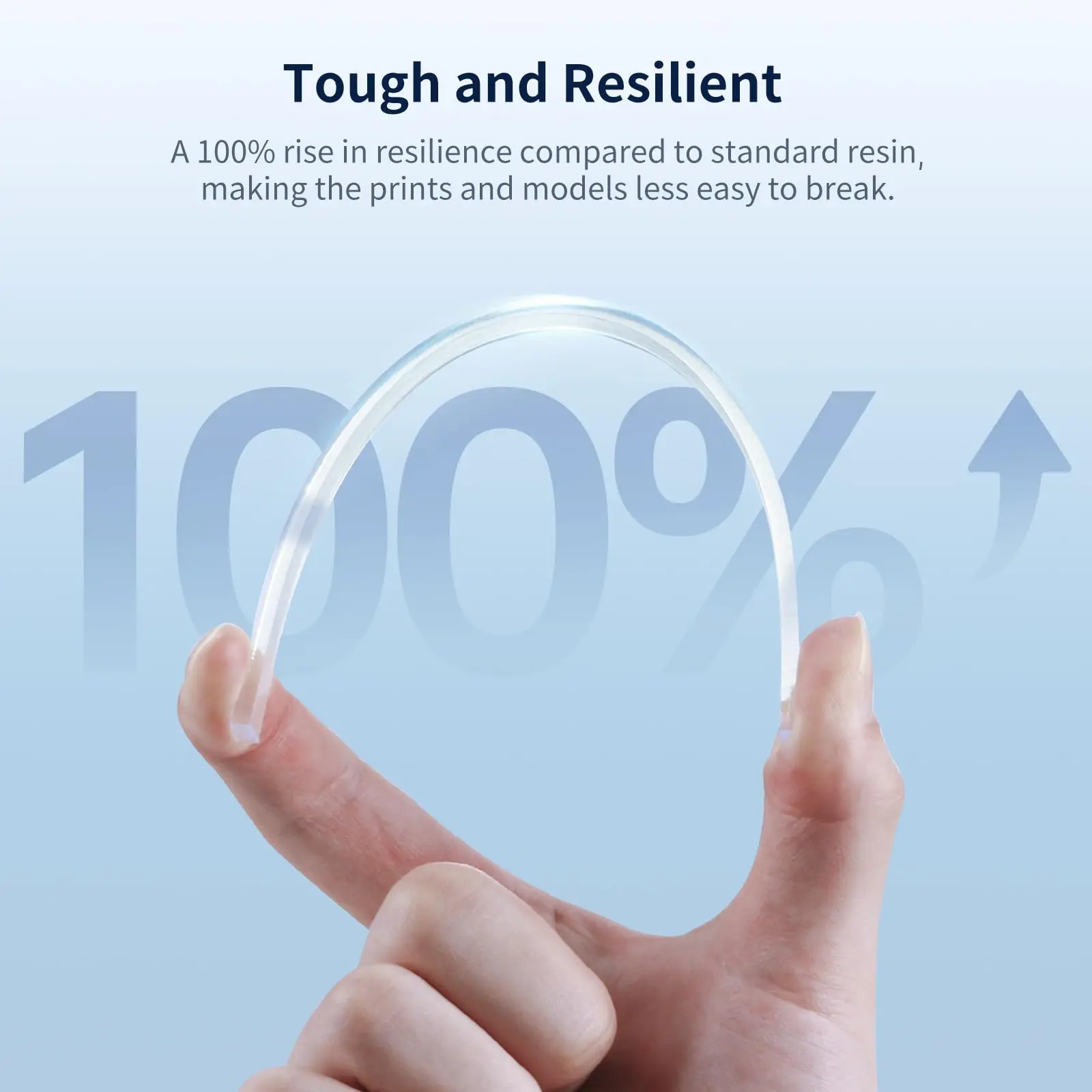 ANYCUBIC High Clear 3D Printer Resin,Highly Transparent, Tough and Resilient