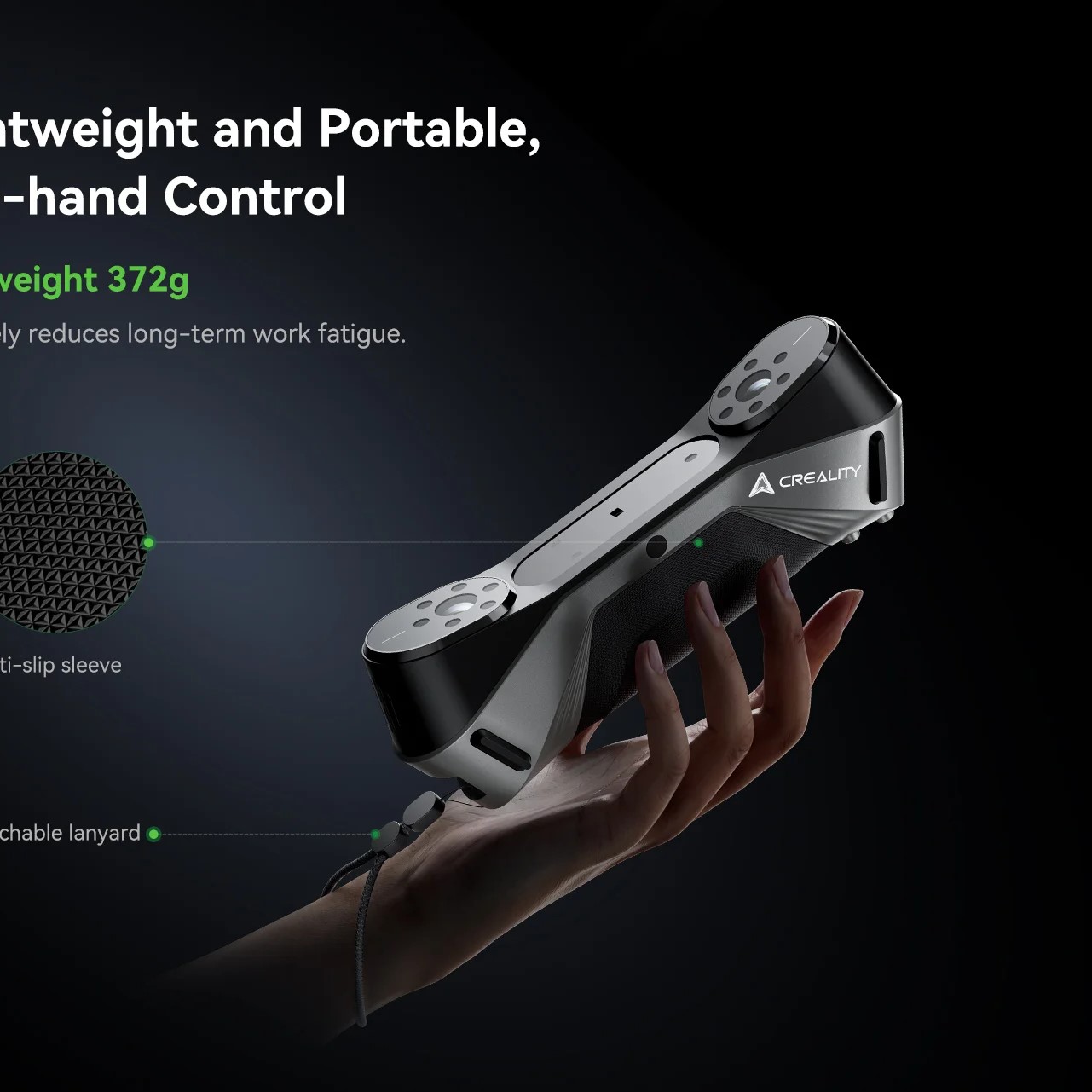 2024 New Creality CR-Scan Raptor 3D Scanner Blue Laser & Nir Light Anti-shaking Handheld Scanner