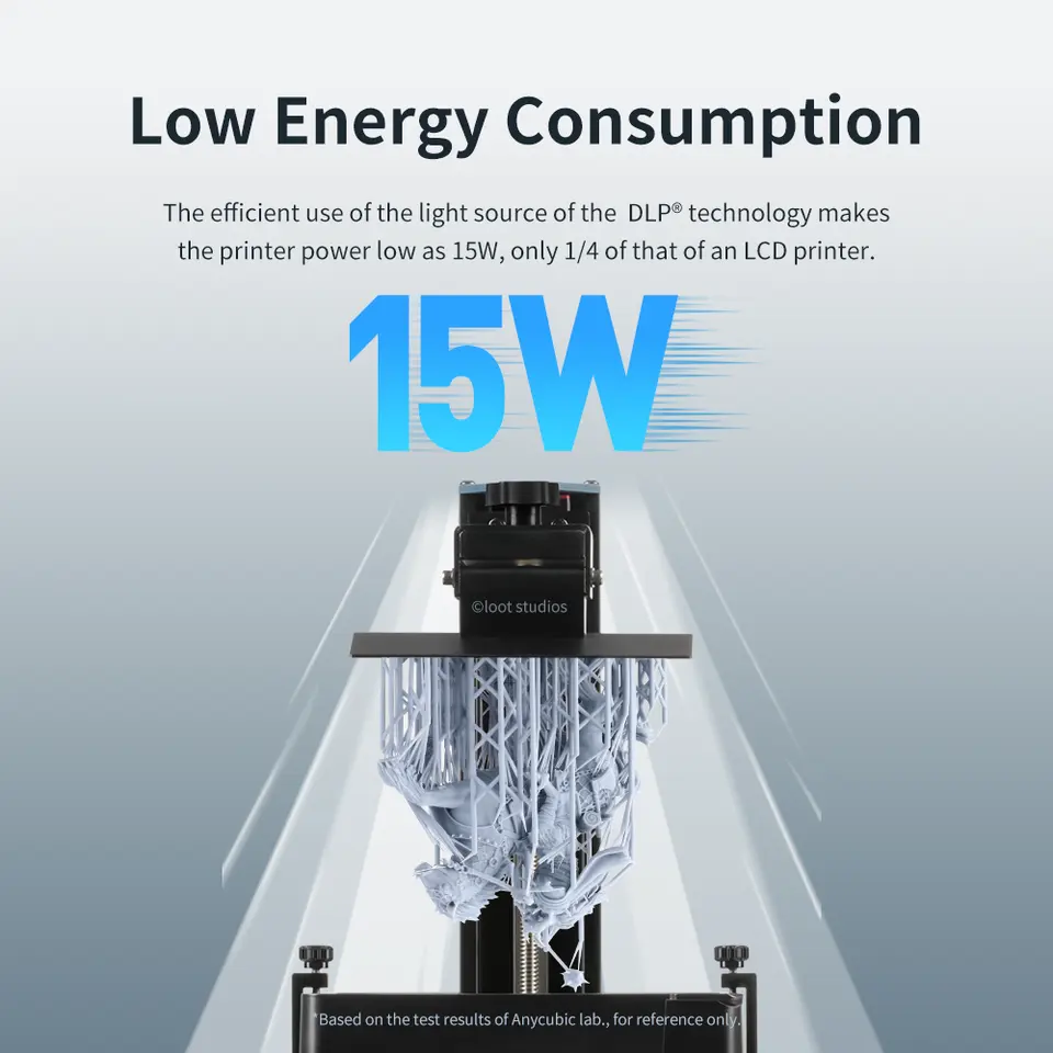 ANYCUBIC Photon D2 Resin 3D Printer Upgraded Printing Size 5.1'' x2.9'' x 6.5'' DLP 3D Printer with High Precision