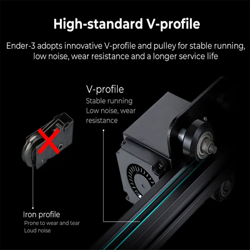 Official Creality Ender 3 3D Printer Fully Open Source with Resume Printing Function DIY,DlY assembly Born for enthusiasts