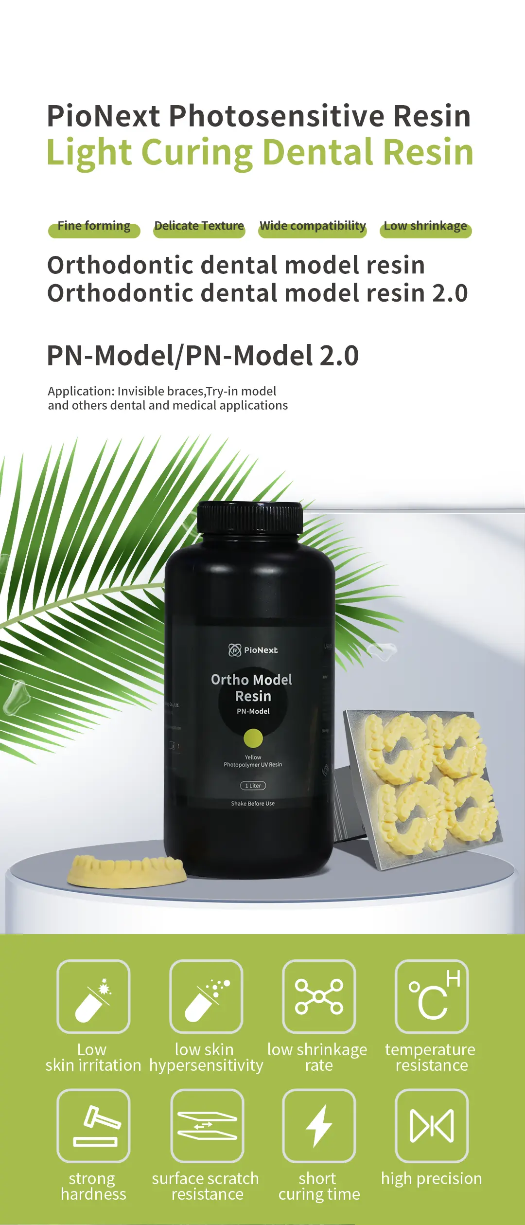 Creality- PioNext Ortho Model Resin Photosensitive Light Curing Biocompatible Resin for dental models