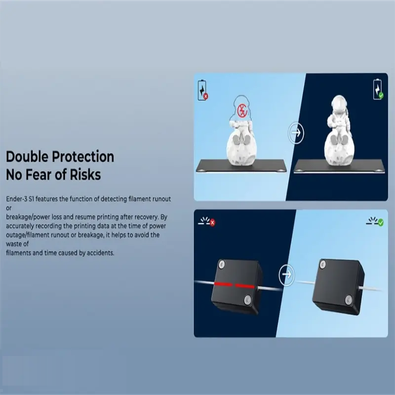 Official Creality Ender 3 S1 3D Printer with Double Z-axis Screw Silent Board and Direct Drive Extruder