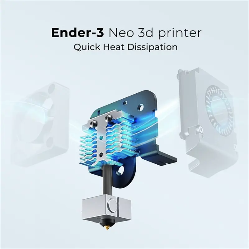 Official Creality Ender 3 neo 3D Printer with Resume Printing Function CR Touch Auto-Leveling and Carborundum Glass Printing Platform