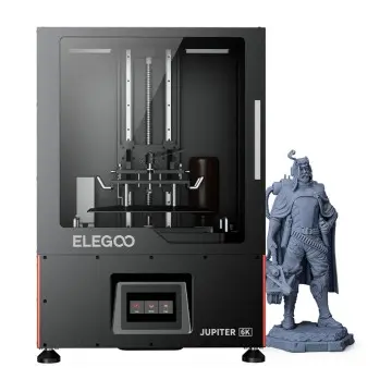 ELEGOO Jupiter 6K 2.8-inch  UV Photocuring  Monochrome LCD, 51-micron XY resolution  3D Printer with Build Massive 277.848 x 156.264 x 300 mm build volume