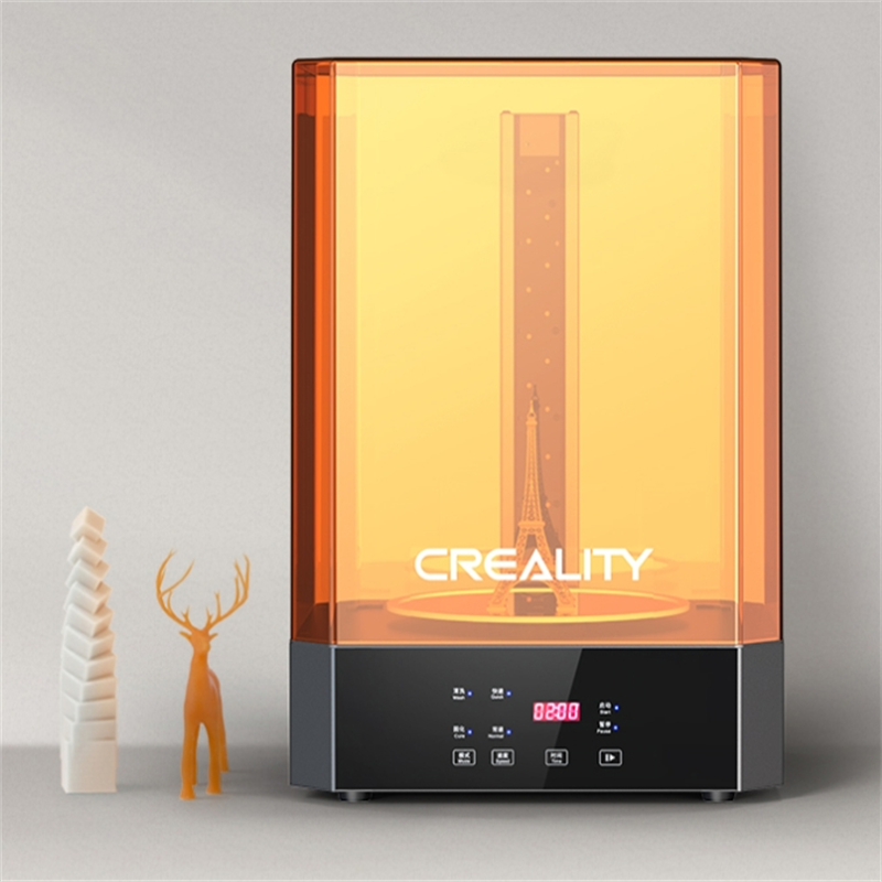 Creality Wash and Cure Station UW 02 Upgraded ,Dual-Band UV Lamp Bead Strip for Resin 3D Printer UV Curing Rotary Box Bucket