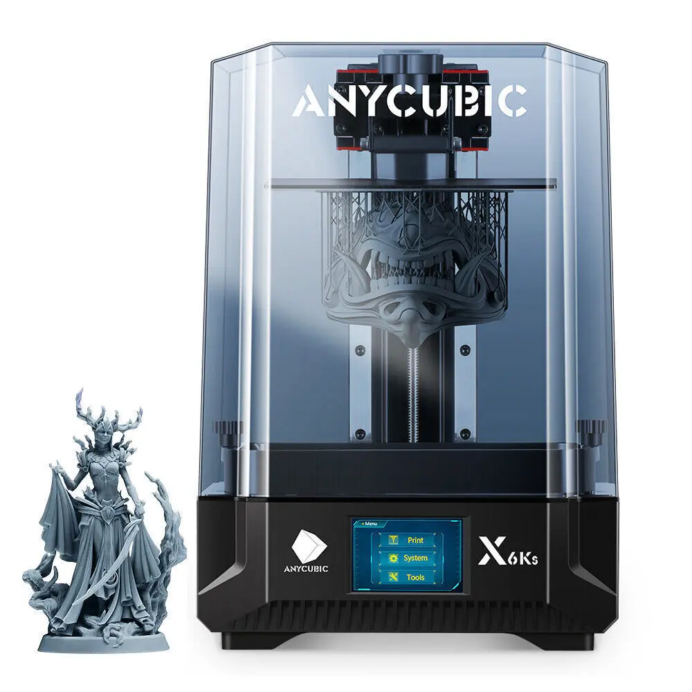 Anycubic Photon Mono X 6Ks with Dimension of 195.84x122.4x200mm 9.1 inch 6K Screen and High-resolution Experience