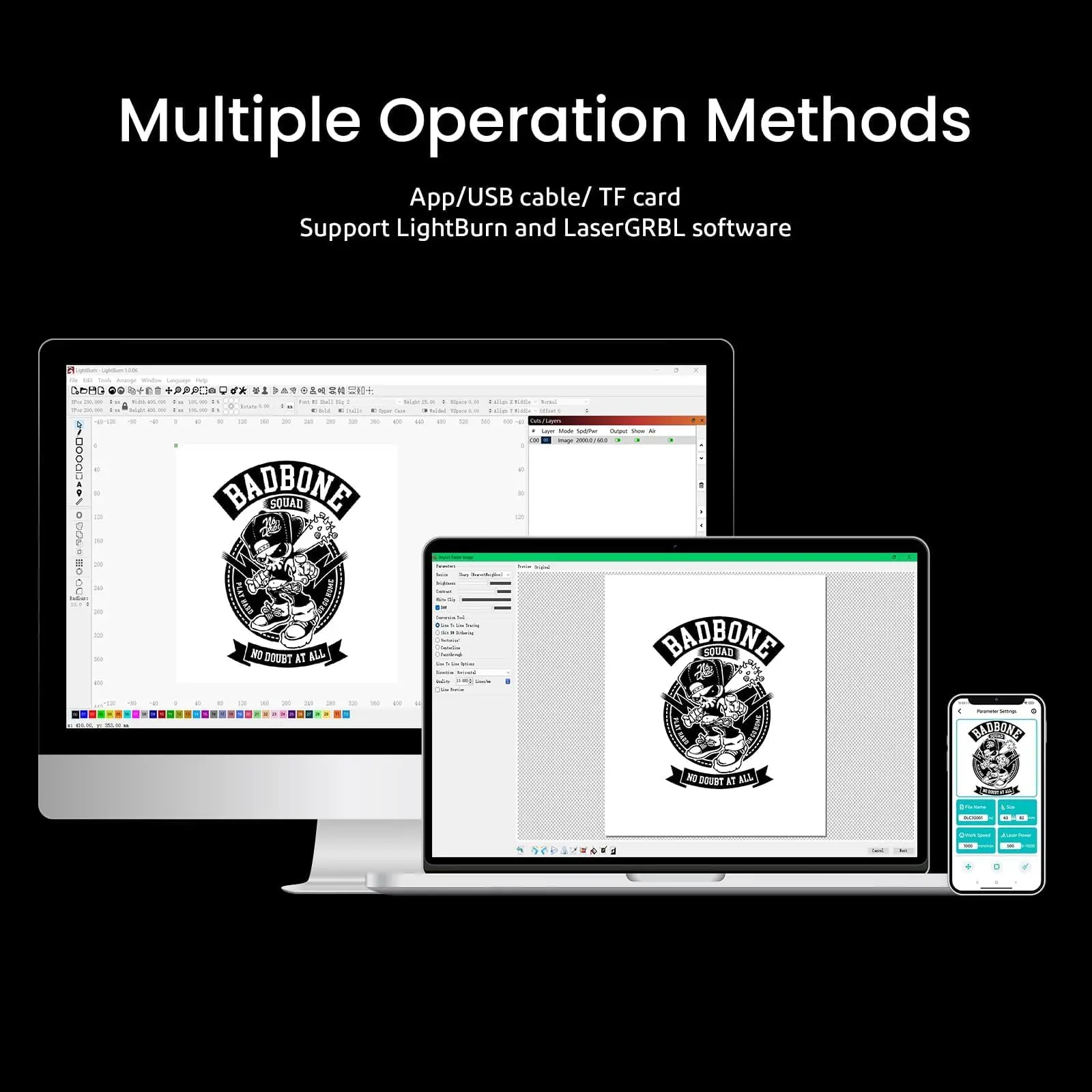 ELEGOO PHECDA 10W Laser Engraver & Cutter with Air Assist, CNC Laser Engraving and Cutting Machine for Wood and Metal, Dark Acrylic, 400x400mm Engraving Area (Basic)