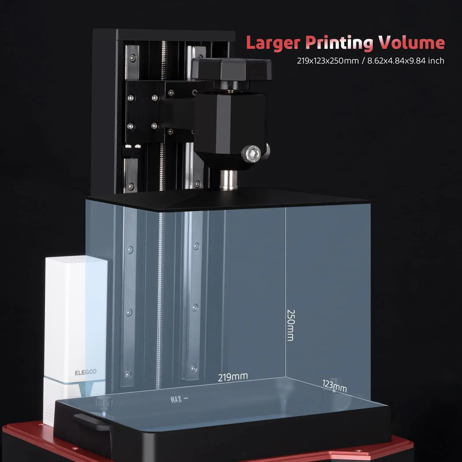 Saturn 2 8K Resin 3D Printer and ELEGOO Mercury XS Bundle Washing and Curing Station and ELEGOO 8K Standard Photopolymer Resin Grey 1000G