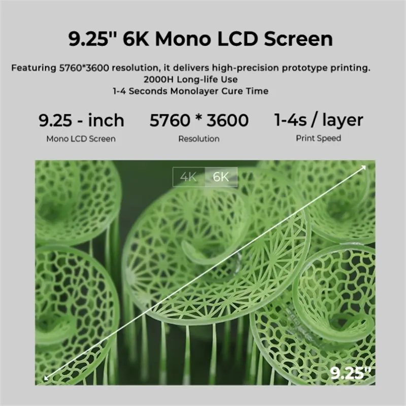 Creality HALOT Sky Resin 3D Printer with Self-Developed Optics WiFi Function and Big Printing Volume