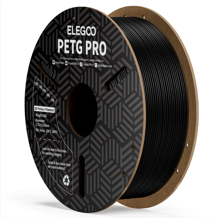 ELEGOO PETG PRO Filament 1.75mm Colored 1KG Tougher and Stronger  ,High Reliability ,Accurate & Consistent Dimension