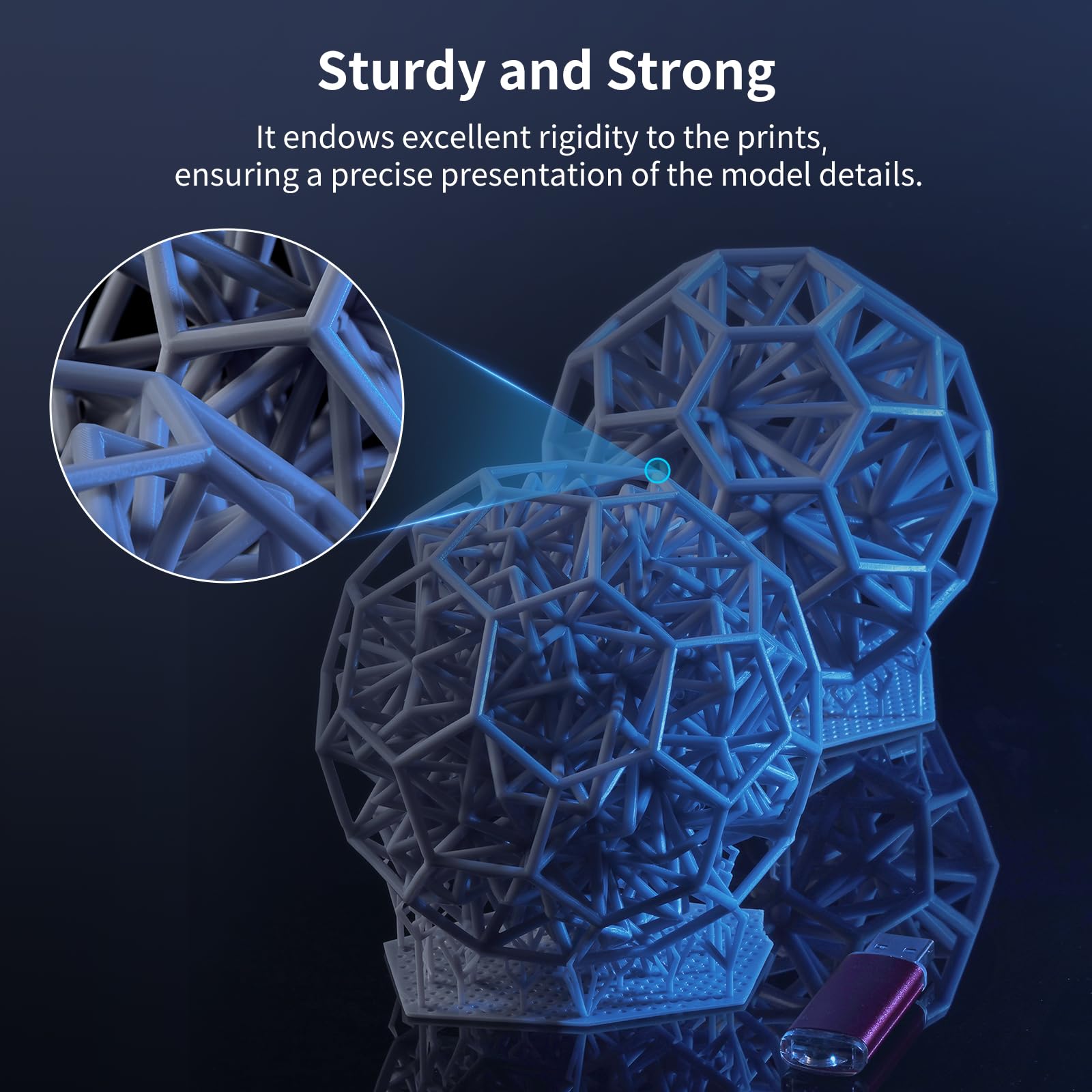 ANYCUBIC High Speed 3D Printer Resin, Apply for Large-Size 3D Printing Models,Low Viscosity and Stable