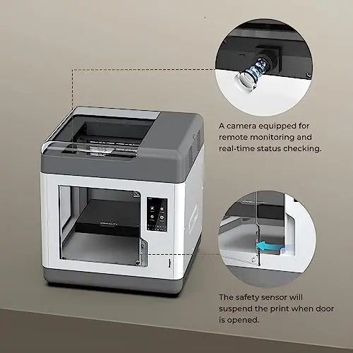 Creality Sermoon V1 Pro 3D Printer w/Built-in Camera, Smooth Printing w/Dual-Gear Direct Extruder,
