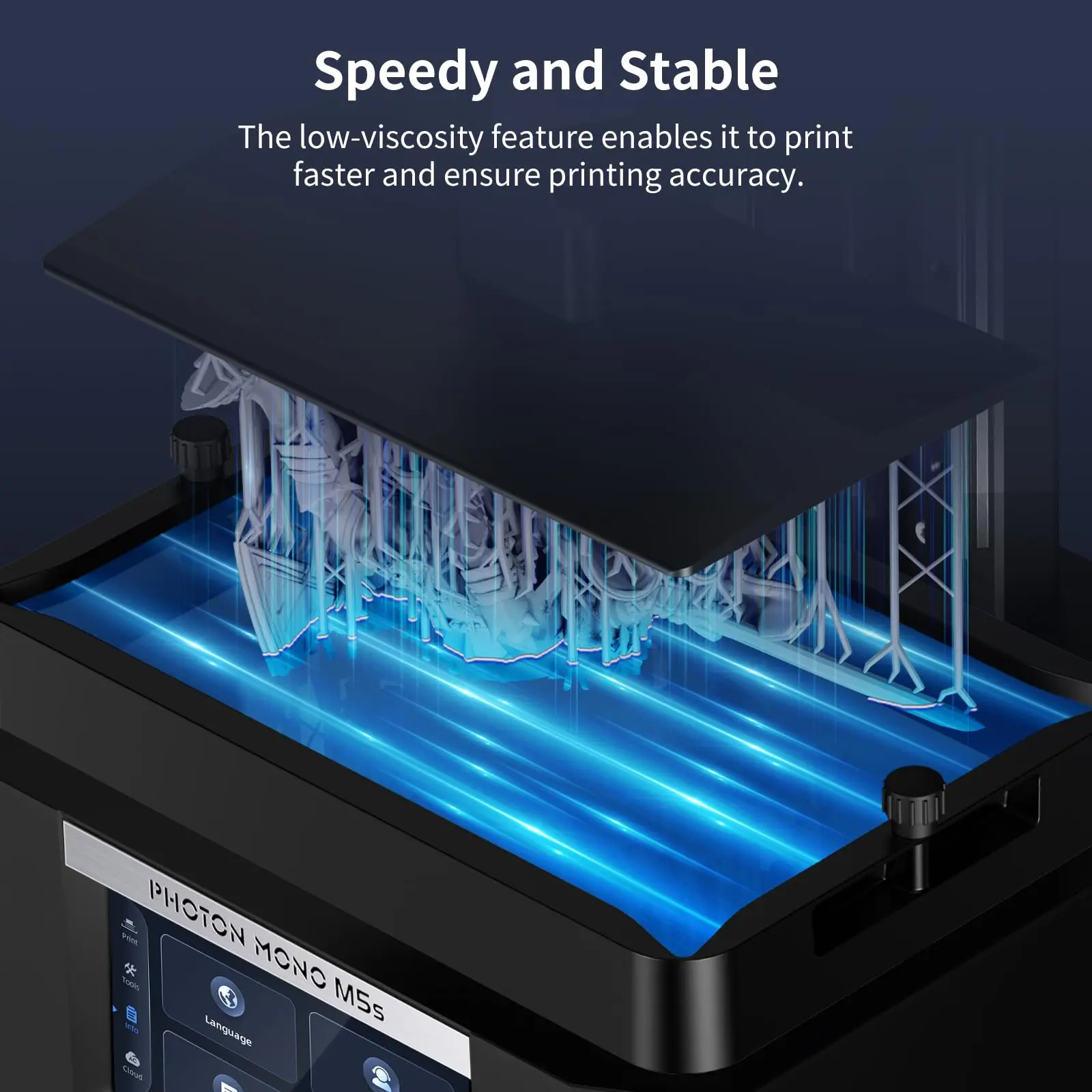 ANYCUBIC High Speed 3D Printer Resin, Apply for Large-Size 3D Printing Models,Low Viscosity and Stable