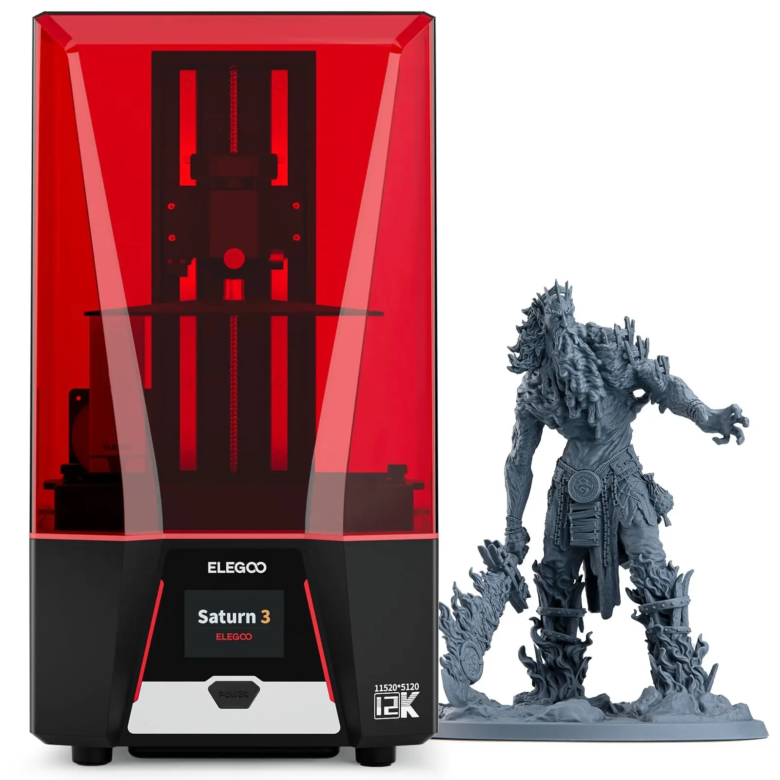 LEGOO Saturn 3 12K, 10-inch 12K Mono LCD,Desktop Resin 3D Printer,Voxeldance Tango Slicer,