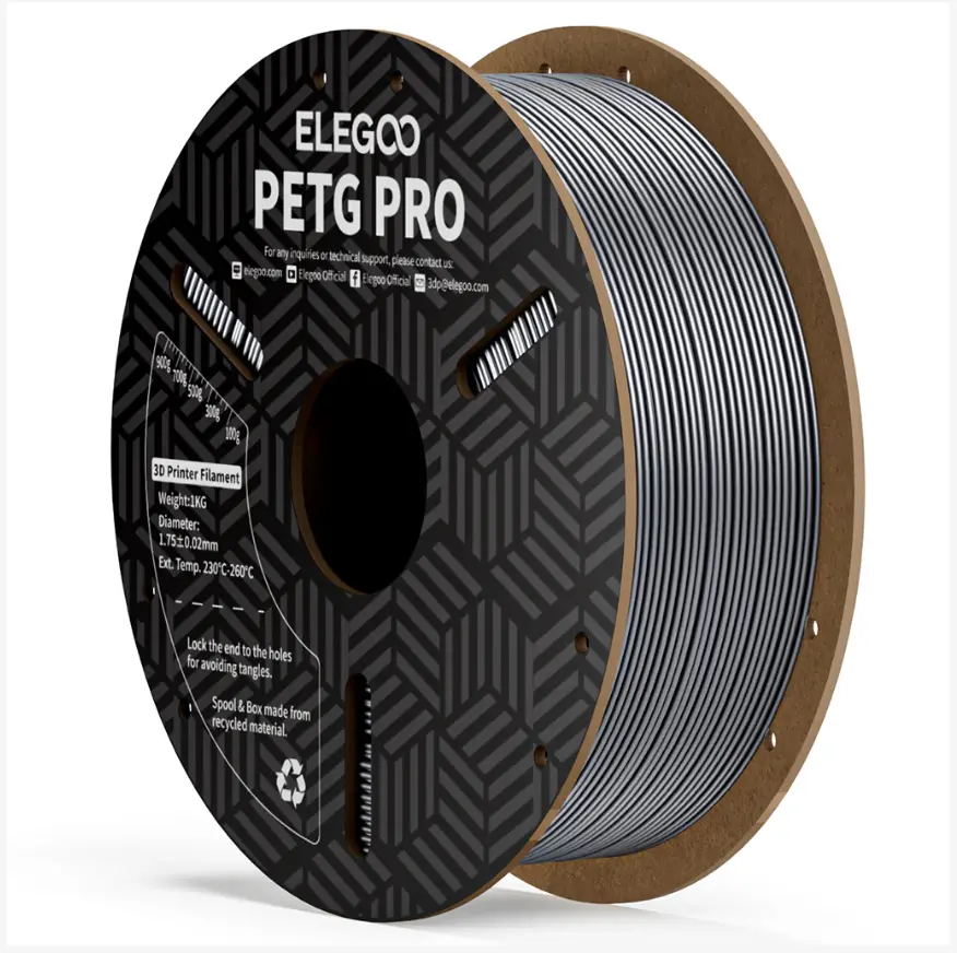 ELEGOO PETG PRO Filament 1.75mm Colored 1KG Tougher and Stronger  ,High Reliability ,Accurate & Consistent Dimension