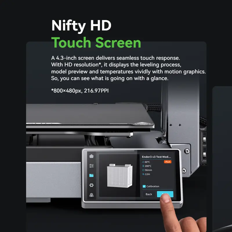 Creality Ender-3 V3 Plus 3D Printer CoreXZ for 600mm/s Speed printing size 300*300*330mm